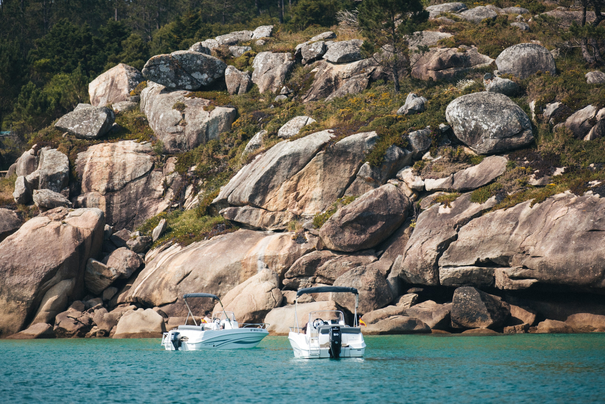 Lancha alquiler O Grove Galicia Pedras Negras
